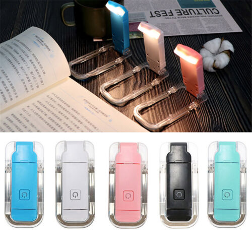 Flexible Book Light Clip-On LED Reading Light USB Rechargeable Adjustable Lamp