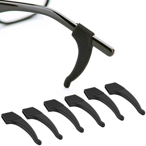 3-Pack Sunglasses Retainer Anti-Slip Glasses Grip Ear Hook Temple Tip Black