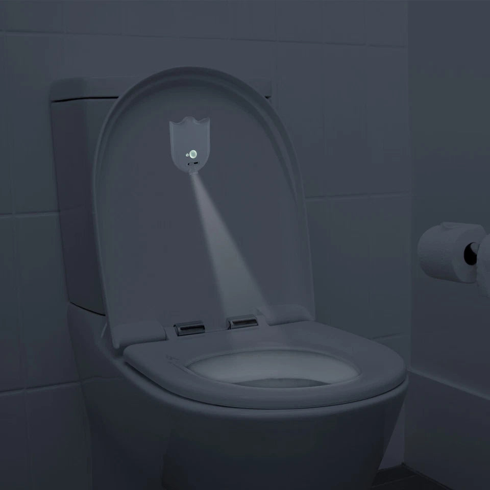 Toilet Night Light LED Motion Activated Sensor Bathroom Lamp Decor Four Pattern
