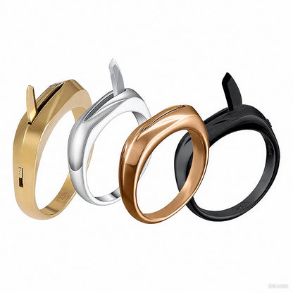Invisible Titanium Self Defense Micro Knife Ring