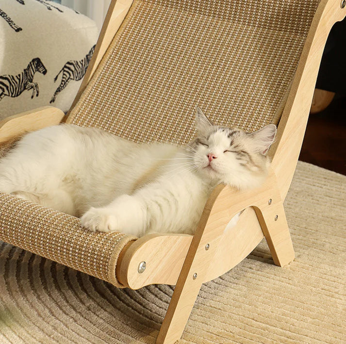 Sisal Lounge Chair for Cats – Scratcher & Sofa in One