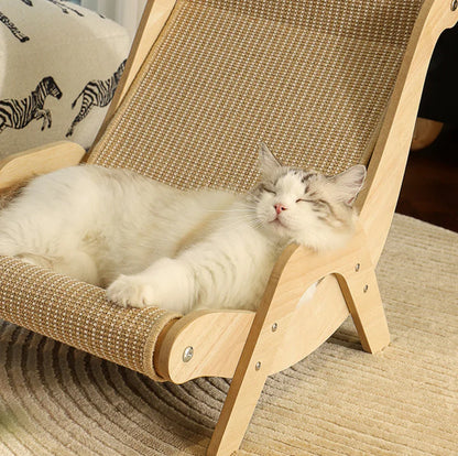 Sisal Lounge Chair for Cats – Scratcher & Sofa in One