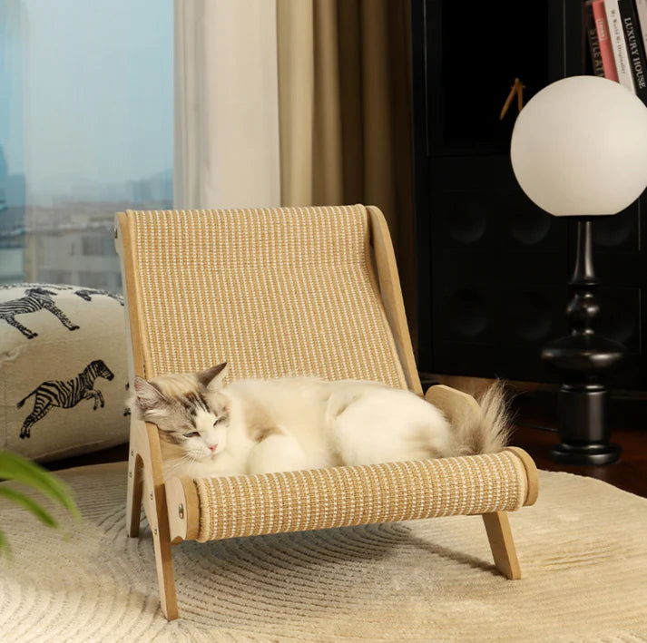 Sisal Lounge Chair for Cats – Scratcher & Sofa in One