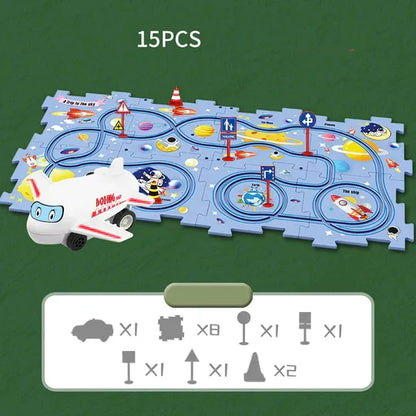 🧩Children's Educational Puzzle Track Car Play Set🧩