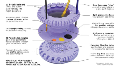 BrushNest™ Collapsible Paint Rinse & Organizer