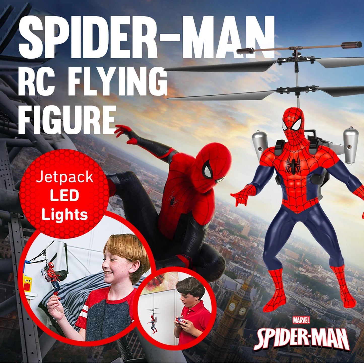 Spider-Man IR Remote Control Flying Figure