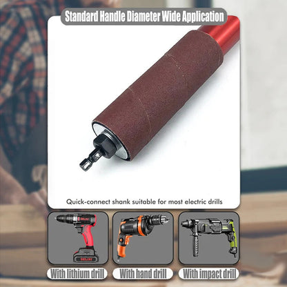Multi-Surface Spindle Sander Adapter Kit with 10 PCS Sandpaper