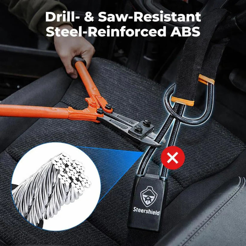 SteerShield™ Car Anti-Theft Lock – Visible Protection in Seconds