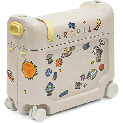 TravelNest Ride-On Suitcase – Kids Ride-On Carry-On Luggage with Bed Extension for Airplane Travel