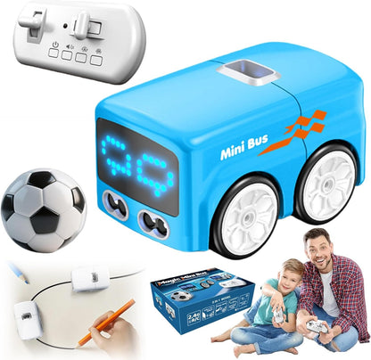 MagicMiniBus RC Mini Bus – Gesture Sensing Follow-Me Cartoon Toy Car