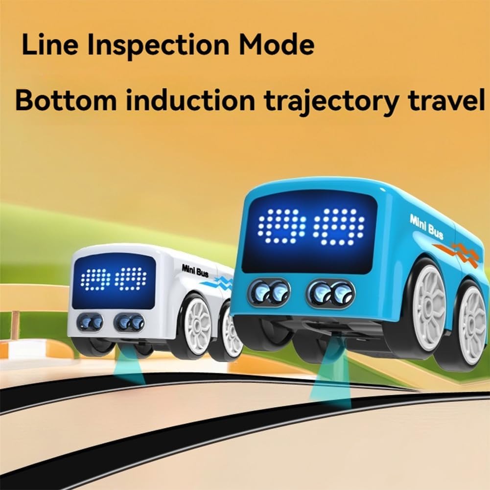 MagicMiniBus RC Mini Bus – Gesture Sensing Follow-Me Cartoon Toy Car