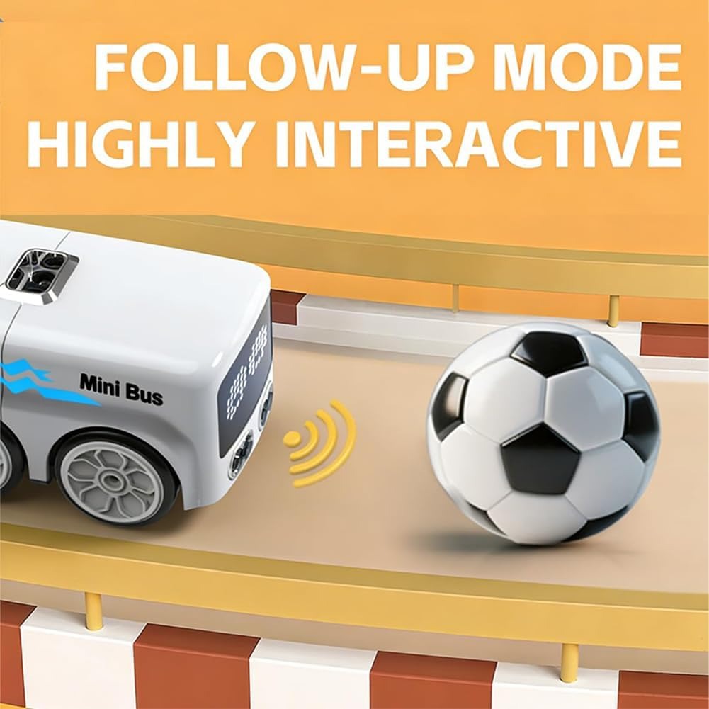 MagicMiniBus RC Mini Bus – Gesture Sensing Follow-Me Cartoon Toy Car